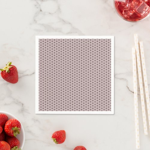 Geometric Warm Neutrals Polka Dot Flowers Napkins