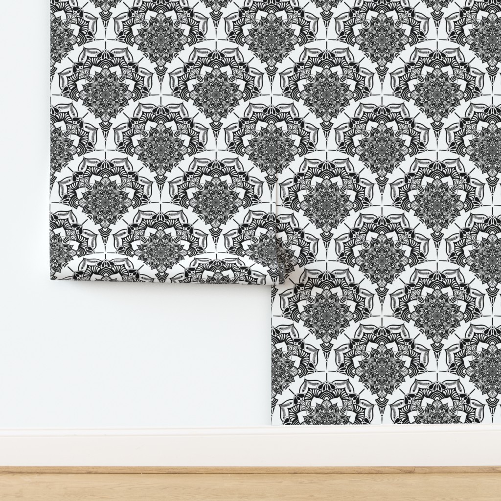 12” Monochrome Mandalas...