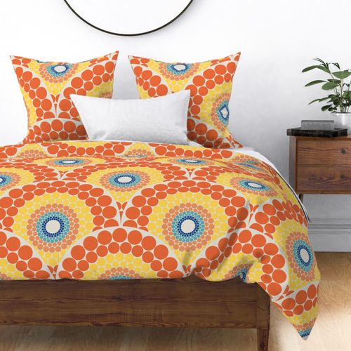 Large Radiant Aegean Summer Art Deco Mandala