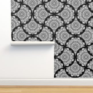 24” Monochrome Mandala ...