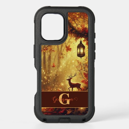 Personalized Whimsical Golden Autumnal Woodland iPhone 16 Case