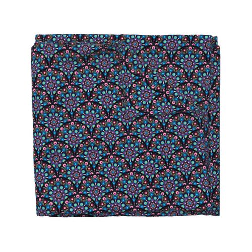 6” Starry Night Dot Mandala Scale Pattern - Small