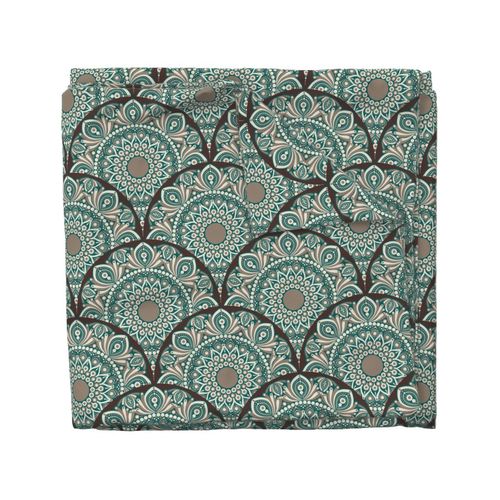 12” East Fork Night Swim and Molasses Cafe Latte Dot Mandala Scale - Medium