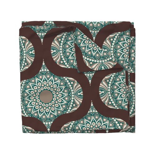 24” East Fork Night Swim and Molasses Cafe Latte Dot Mandala Ogee - Large