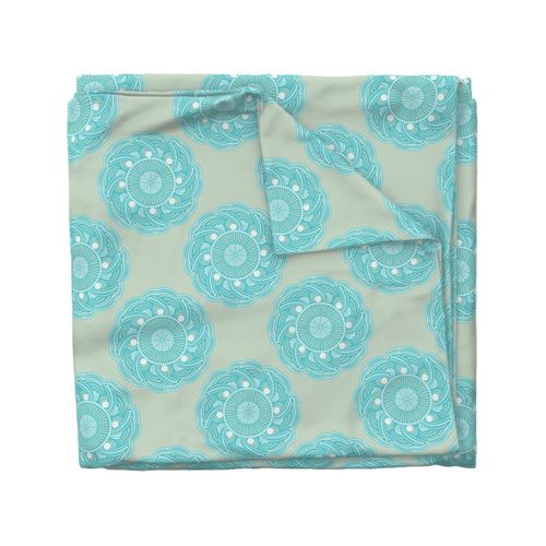 12” Serenity Sunset on Sea Polka Dot Mandala - Medium