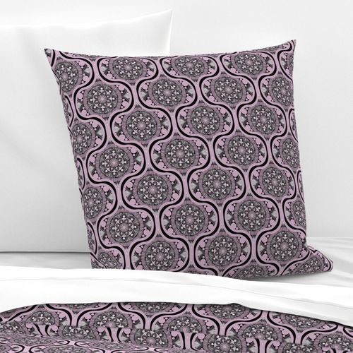 6” Intangible Pink Lavender Dot Mandala Ogee - Small