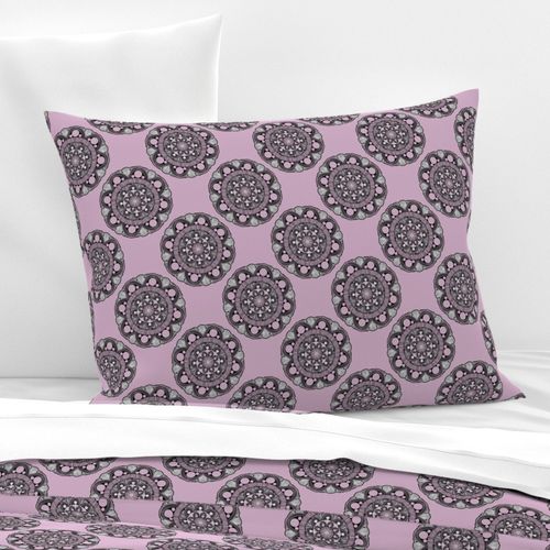 6” Intangible Pink Lavender Polka Dot Mandala - Small