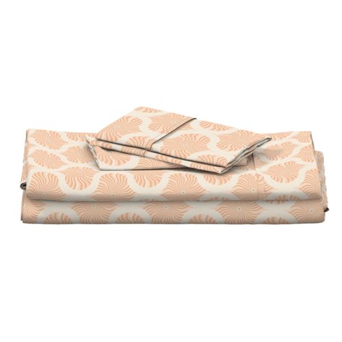 6” Sand Swirl Peach Plethora Dot Mandala Ogee - Small