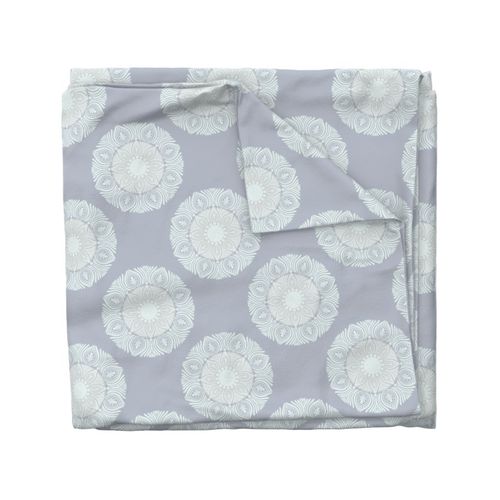 12” Silver Smoke Tonal Tiers Polka Dot Mandala - Medium