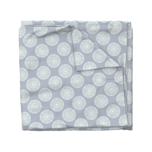 6” Silver Smoke Tonal Tiers Polka Dot Mandala - Small