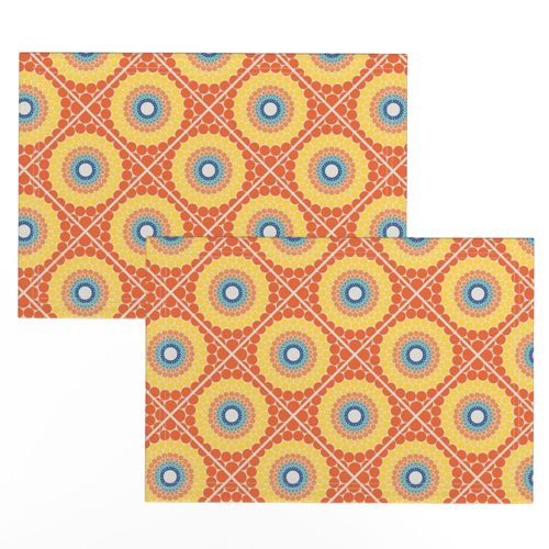Small Radiant Aegean Summer Diamond Tile Mandala