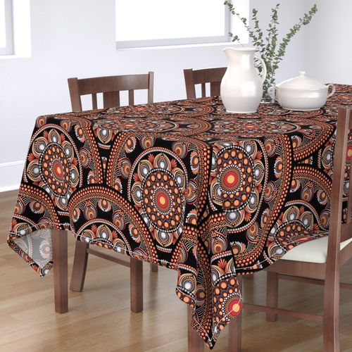 Large Safari Sunset Bohemian Star Fall Art Deco Mandala