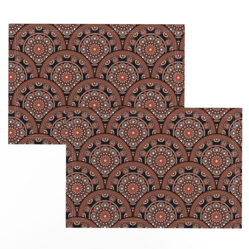 Small Safari Sunset Bohemian Star Fall Art Deco Mandala