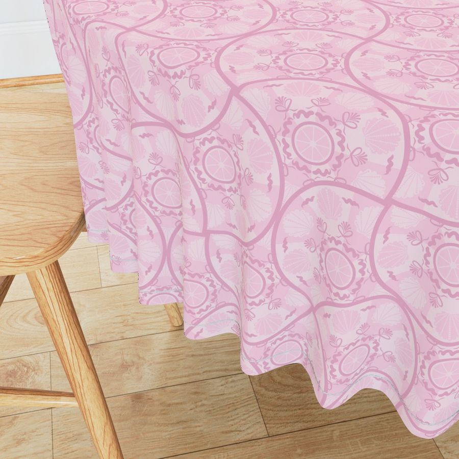 Medium Dusky Rose Preppy In Pink Art Deco Fans