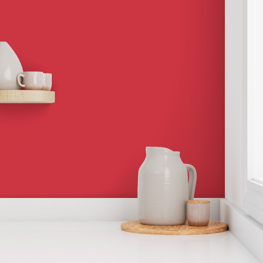 Pantone Poinsettia Safari Sunset Solid