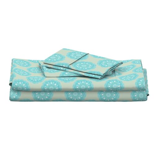 6” Serenity Sunset on Sea Polka Dot Mandala - Small