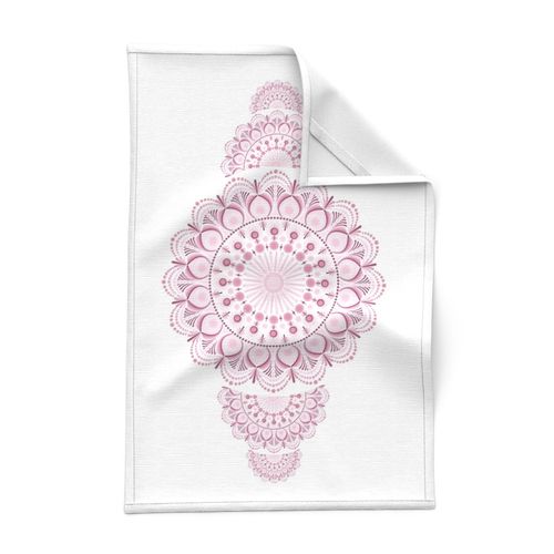 Dusky Rose Confetti Lace Dot Mandala