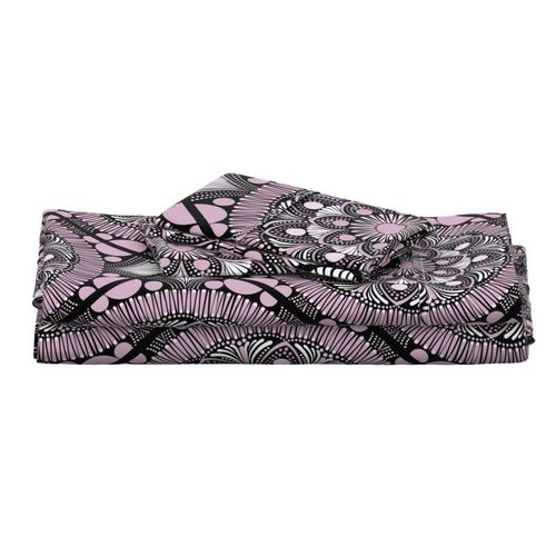 24” Intangible Pink Lavender Dot Mandala Geo Tile - Large