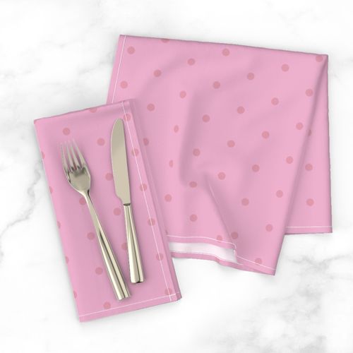 Geometric Dusky Rose Sea Pink Polka Dots On Lilac Sachet