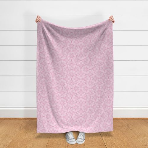 Medium Dusky Rose Preppy In Pink Art Deco Fans