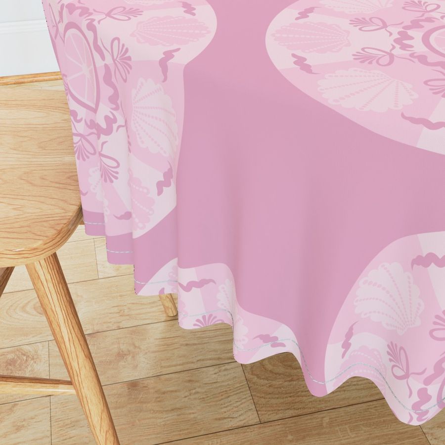 Large Dusky Rose Preppy In Pink Polka Dots
