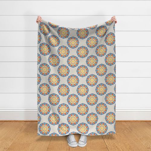 Medium Aegean Summer Oranges And Lemons Polka Dots