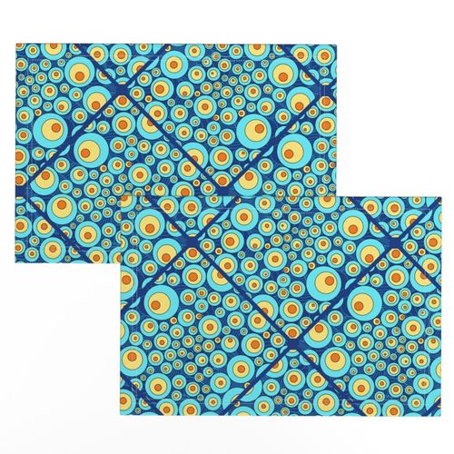 Medium Starry Night On Sea Doodle Diamond Tile