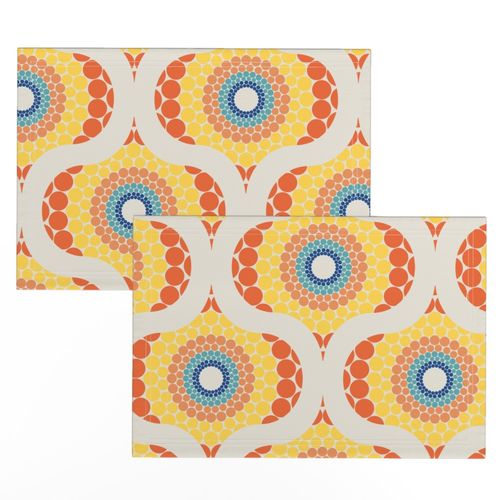 Medium Radiant Aegean Summer Retro Ogee Mandala