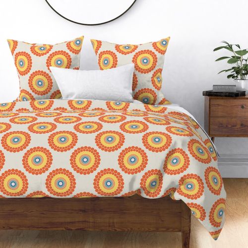Small Radiant Aegean Summer Polka Dot Mandala