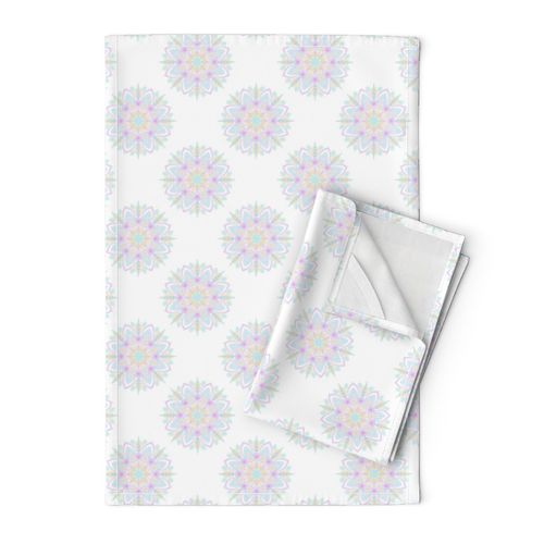 Small Pastel Rainbow Ice Cream Sundae Polka Dot Mandala