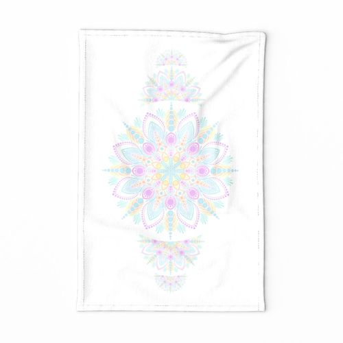 Pastel Rainbow Ice Cream Sundae Dot Mandala