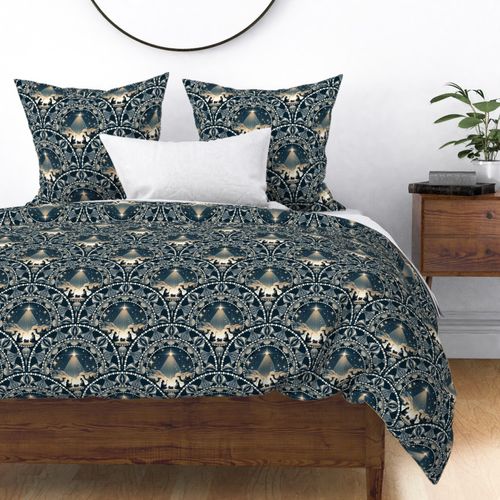 Medium Star Of Wonder Dot Mandala Art Deco Scallops