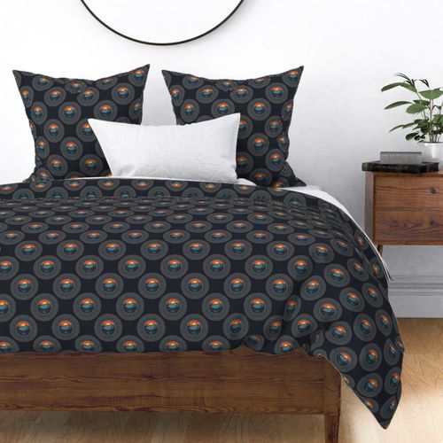 Small Vintage Wilderness Polka Dot Mandala