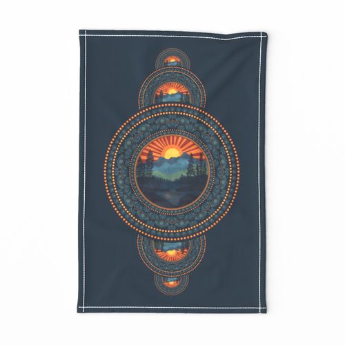 Vintage Wilderness Ornamental Dot Mandala