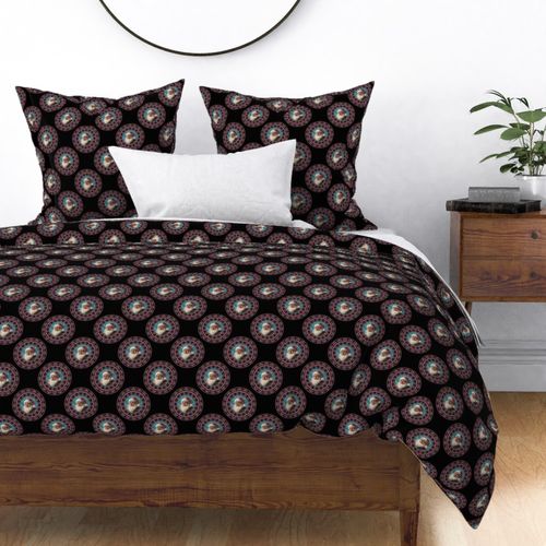 Small Retro Santa Polka Dot Mandala