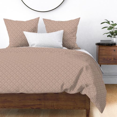 Ditsy Mocha Rococo Revival Pantone Relaxed Elegance Art Deco Scallop