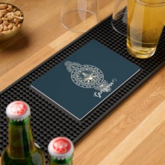 Custom Name Holy Star of Wonder Ornamental Mandala Bar Mat