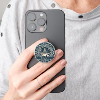 Custom Name Star of Wonder Nativity Dot Mandala PopSocket
