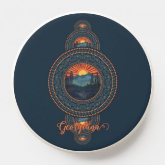 Custom Name Vintage Wilderness Ornamental Mandala PopSocket