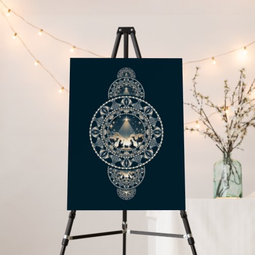 Nativity Holy Star of Wonder Ornamental Mandala Foam Board
