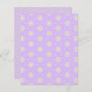 Pastel Rainbow Geometric Patterns Scrapbook Paper