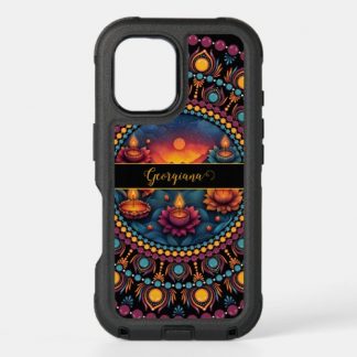 Personalized Colorful Diwali Festival Mandala iPhone 16 Case
