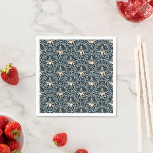 Star of Wonder Mandala Nativity Art Deco Scallops Napkins
