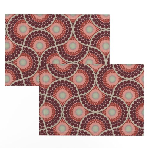 12” Radiant Fashion Week Dot Mandala Art Deco Fans - Medium