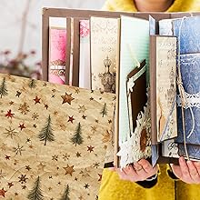 Vintage Christmas Patterns Scrapbook Paper, Junk Journal and Paper Craft Pad
