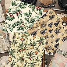 Vintage Christmas Patterns Scrapbook Paper, Junk Journal and Paper Craft Pad