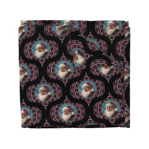 Medium Retro Santa Dot Mandala Mid Mod Ogee