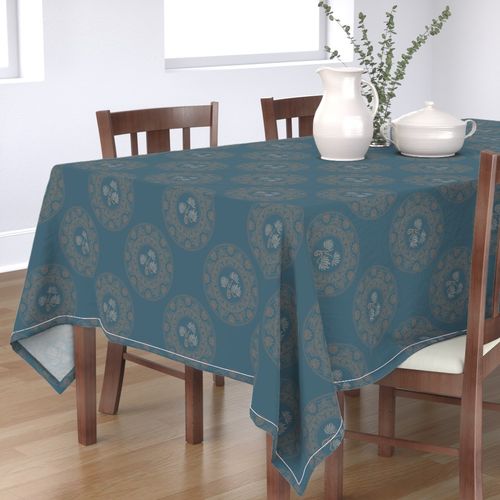 Medium Tapestry Mocha Rococo Pantone Subtle Contrasts Polka Dot Mandala