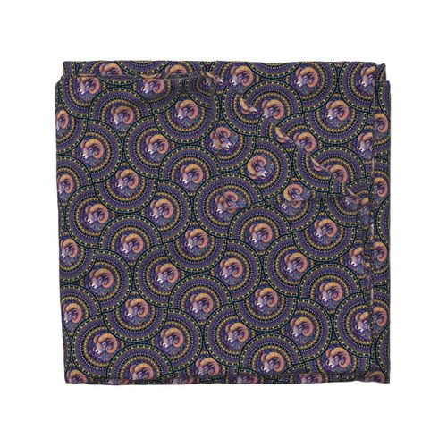 Medium Whimsical Aries Dot Mandala Art Deco Fans