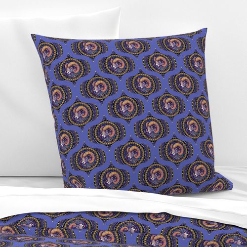 Small Whimsical Aries Dot Mandala Mid Mod Ogee